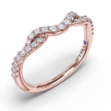 Curved Diamond Ring 