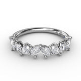 Pear Cluster Diamond Ring 