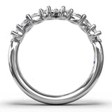 Pear Cluster Diamond Ring 