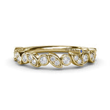 Multi-shaped Bezel Set Diamond Band