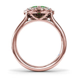 Emerald Magnolia Ring