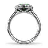 Emerald Magnolia Ring