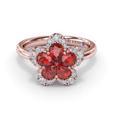 Ruby Magnolia Ring