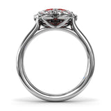 Ruby Magnolia Ring