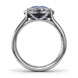 Sapphire Magnolia Ring