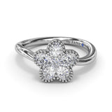 Magnolia Wave Diamond Ring