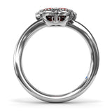 Magnolia Wave Ruby Ring