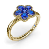 Magnolia Wave Sapphire Ring