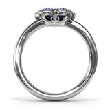 Magnolia Wave Sapphire Ring