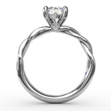 Elegantly Twisted Engagement Ring 