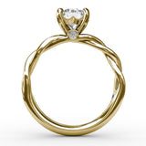 Elegantly Twisted Engagement Ring 