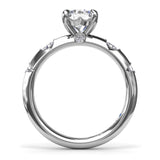 Captivating Raindrop Diamond Engagement Ring 