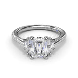 Cluster Diamond Engagement Ring 