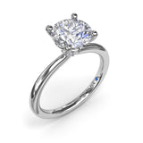 Hidden Halo Engagement Ring 