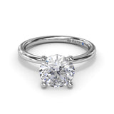 Hidden Halo Engagement Ring 