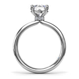 Hidden Halo Engagement Ring 