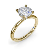 Hidden Halo Engagement Ring 