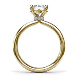 Hidden Halo Engagement Ring 