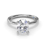 Hidden Halo Engagement Ring 