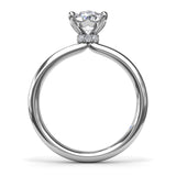 Hidden Halo Engagement Ring 