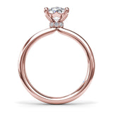 Hidden Halo Engagement Ring 