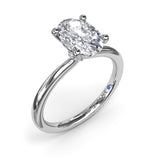 Hidden Halo Engagement Ring 
