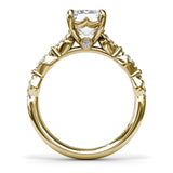 Modern Vintage Diamond Engagement Ring