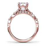Modern Vintage Diamond Engagement Ring