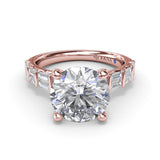 Beautiful Baguette Diamond Engagement Ring 