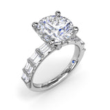 Beautiful Baguette Diamond Engagement Ring 