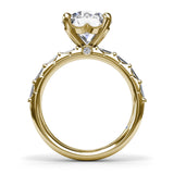 Beautiful Baguette Diamond Engagement Ring 