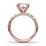 Beautiful Baguette Diamond Engagement Ring 