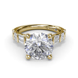 Beautiful Baguette Diamond Engagement Ring 