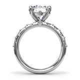 Beautiful Baguette Diamond Engagement Ring 