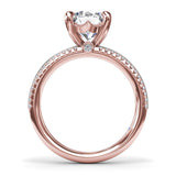 Two-Toned Diamond Engagement Ring 