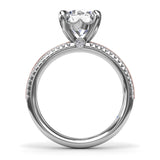Two-Toned Diamond Engagement Ring 
