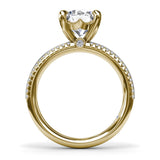 Two-Toned Diamond Engagement Ring 