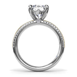 Two-Toned Diamond Engagement Ring 
