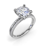 Two-Toned Diamond Engagement Ring 