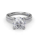 Two-Toned Diamond Engagement Ring 