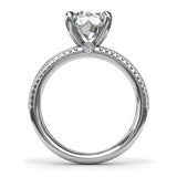 Two-Toned Diamond Engagement Ring 