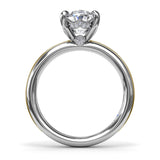 Two-Toned Engagement Ring 