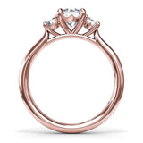 Three-Stone Diamond Engagement Ring