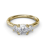 Three-Stone Diamond Engagement Ring