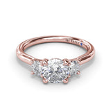 Three-Stone Diamond Engagement Ring