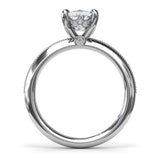 Knife-Edge Diamond Engagement Ring
