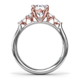 Delicate Round Diamond Engagement Ring