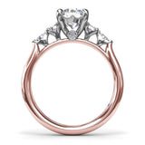 Delicate Round Diamond Engagement Ring
