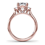 Three-Stone Radiant Engagement Ring