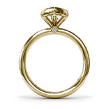 Bezel Set Marquise Diamond Engagement Ring